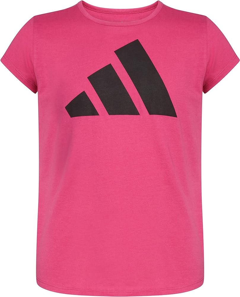 adidas Girls' Short Sleeve Cotton Bos Essential Tee