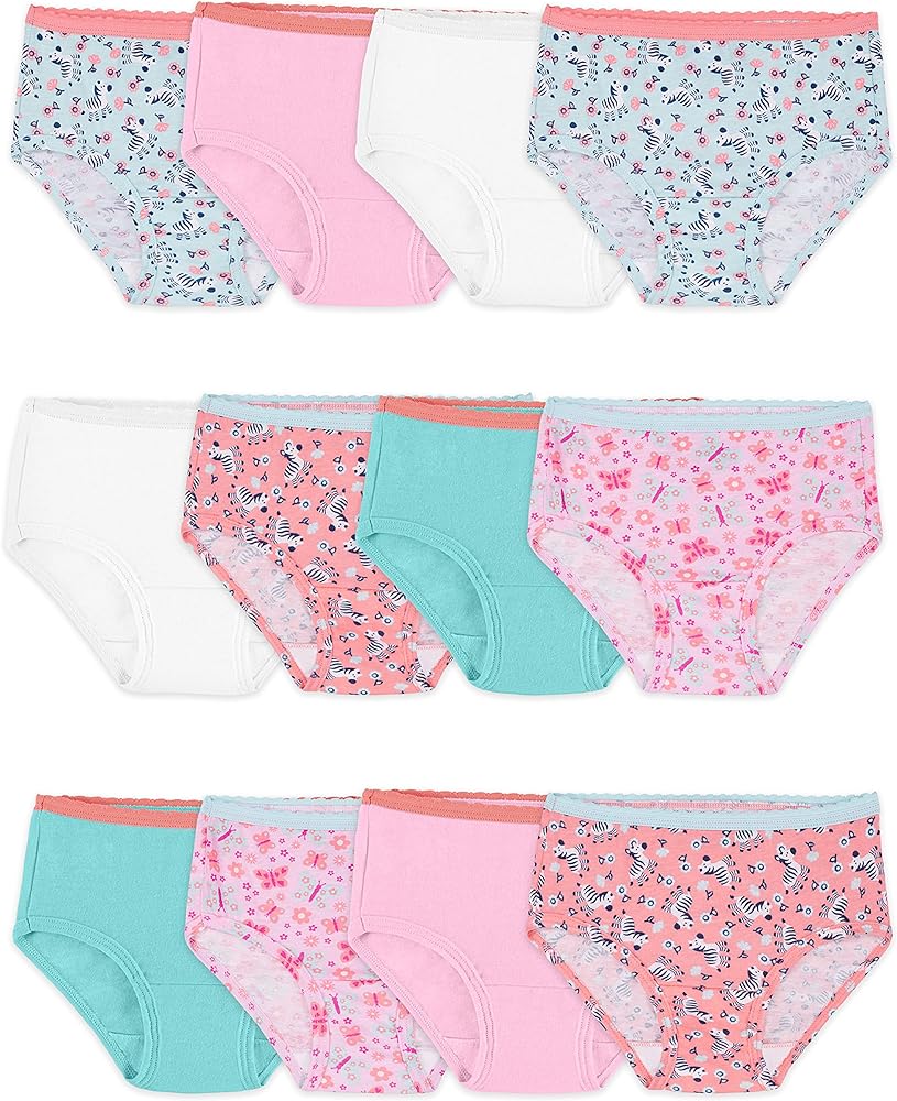 Fruit of the Loom Toddler Girls' Tag-Free Cotton Underwear