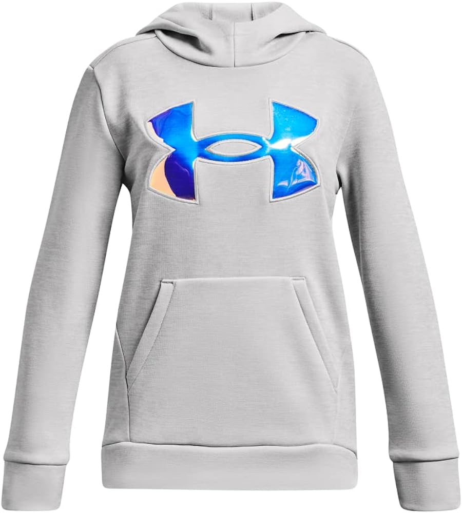 Under Armour Girls Armourfleece Iridescent Big Logo Hoodie