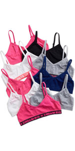 Sweet & Sassy Girls Seamless Training Bra Cami Training Bra 9 Pack