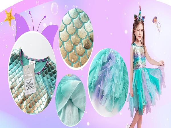 mermaid tulle dress