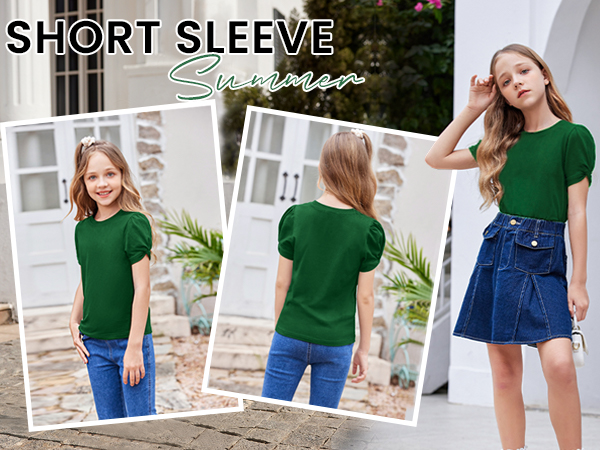 short sleeve shirts for girls