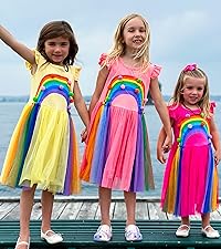 rainbow dress for girls