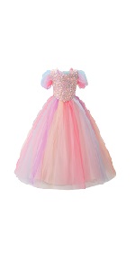 Girls Princess Puffy Tulle Dress