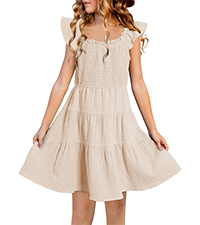 girl cotton layered dress