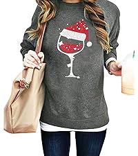 Red Wine Glass Christmas Sweatshirt