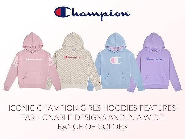 CHAMPION GIRLS FLEECE HOODIE FOR KIDS