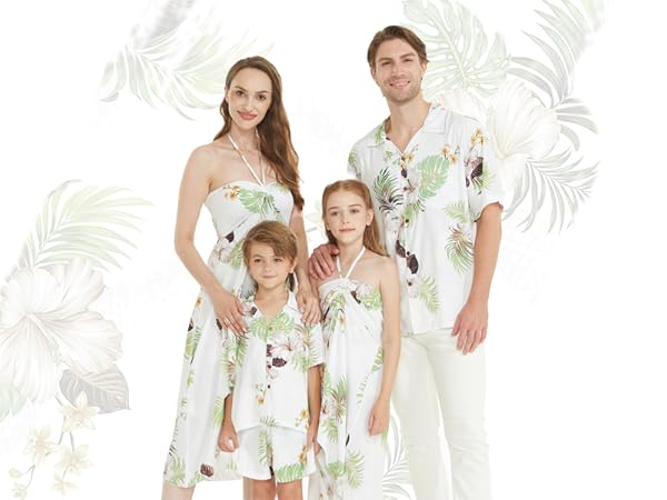 Pineapple Garden White - Family Matching