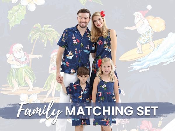 Christmas Santa Navy - Family Matching