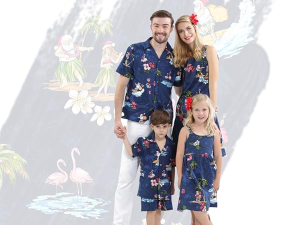 Christmas Santa Navy - Family Matching