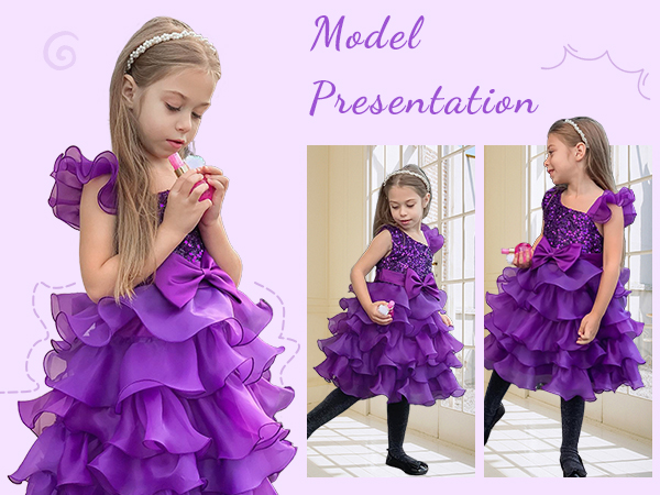 kids pink pageant dresses