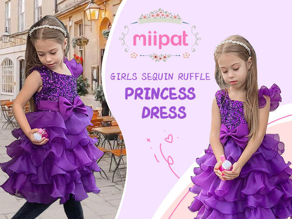 purple princess dress for girl