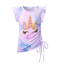 Girls T-Shirts Drawstring