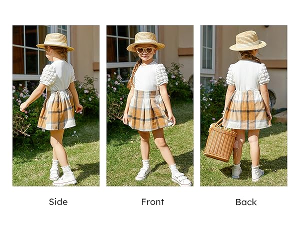 girls skirt set