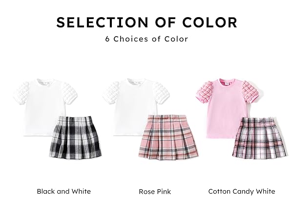 girls skirt set