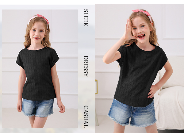 cute tops for girls basic tees cap short sleeve tshirts