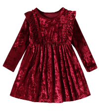 velvet red dress