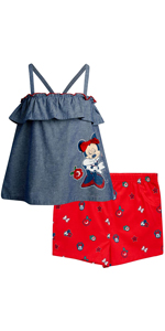 Disney Girls'' Minnie Mouse Short Set