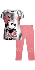 Disney Baby Girls'' T-Shirt & Leggings Set