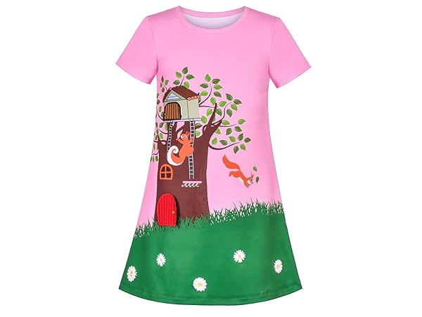 girls applique dress