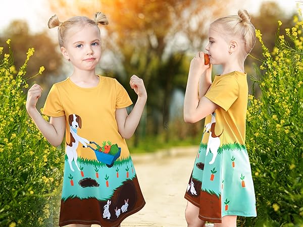 girls short sleeve dress