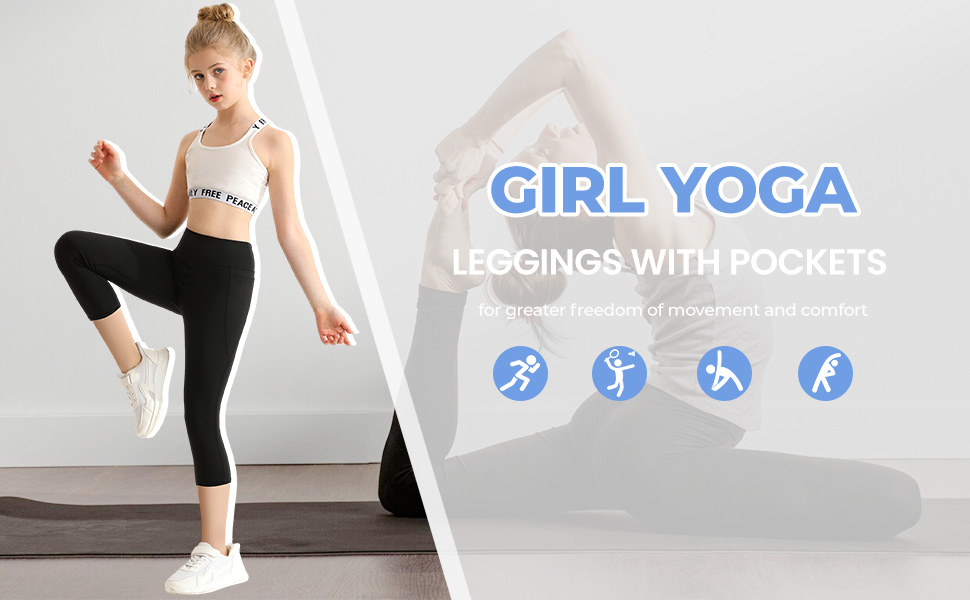 Girl Yoga Legging with Pockets