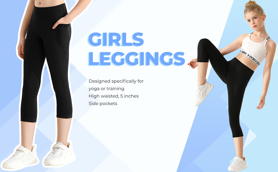 Yoga Leggings with Pockets for girls