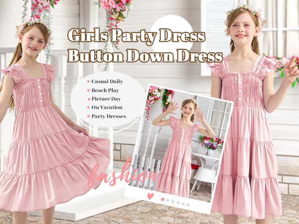 pink girls dress