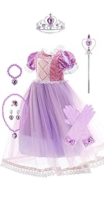 Princess Costume Dress with Accessories Sofia