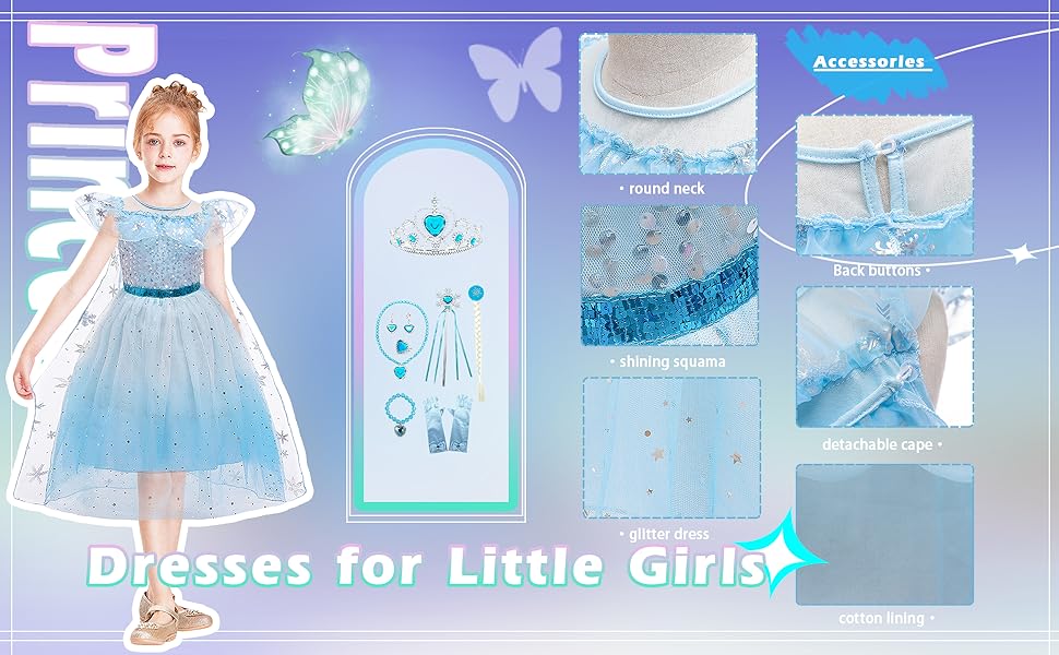 frozen dresses for little girl