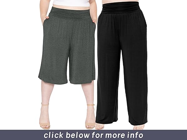 Cropped Gaucho and Long Gaucho Pants with Pockets to pair with