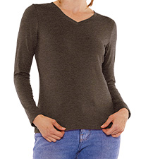 Women&amp;#39;s and Plus Oh So Soft Long Sleeve V-Neck Tee Shirt premium comparables