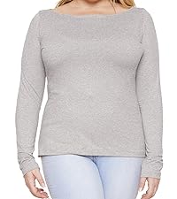 Oh So Soft Long Sleeve Boat Neck Top premium comparable