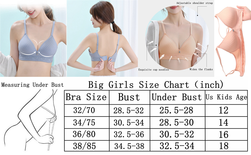 Bra size map