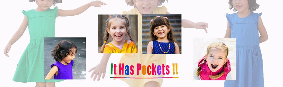 girls pocket dress