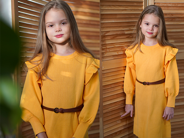 girls yellow dress