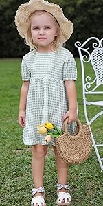 Gingham Toddler Girls Dress