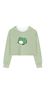 frog girls crop tops