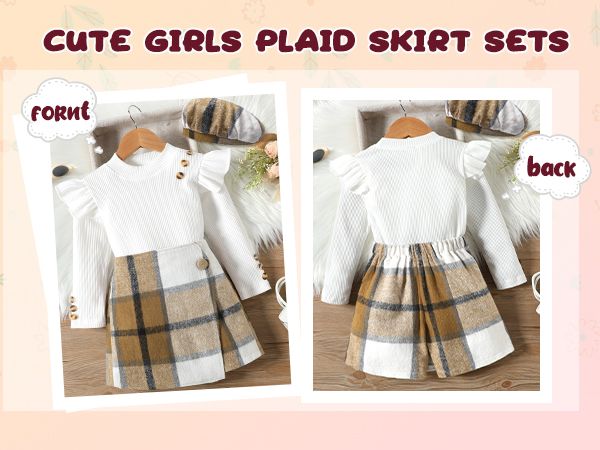 girls plaid skirt