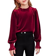 blibean tween girl long sleeve tops size 6 7 8 9 10 11 12 13 14 15 years old