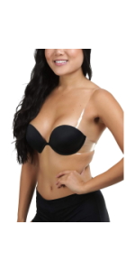 push up bra with clear straps