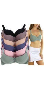 pack of 6 push up bras