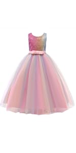 Rainbow Tulle Wedding Party Dresses