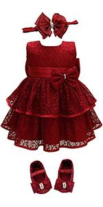 baby Christmas red dress