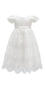 Baby Girls Flower Christening Baptism Dress