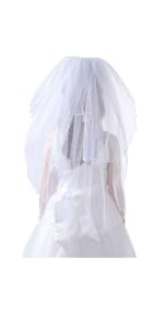 White First Communion Veil 