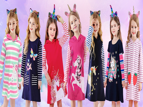 girls long sleeve dresses