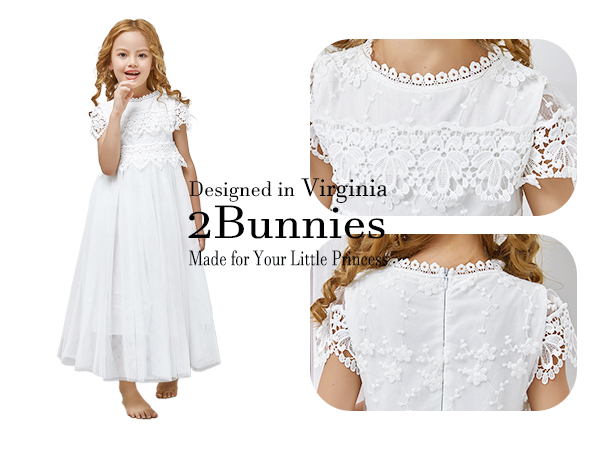 2bunnies communion flower girl dress