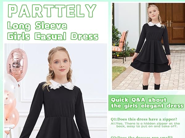 Long Sleeve Girls Dress