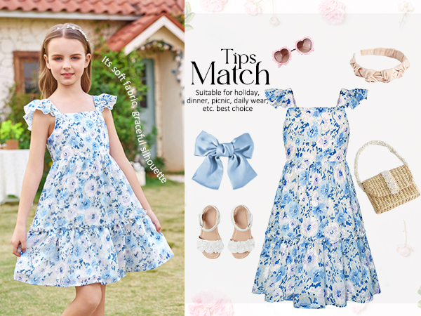 Summer dress matching suggestions for girls